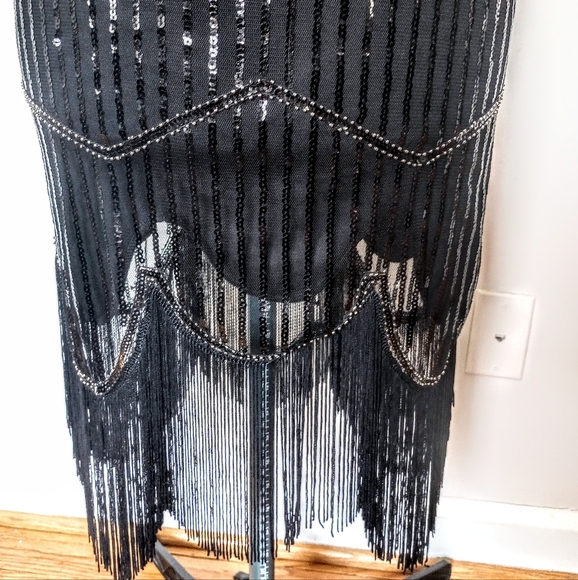Vintage Beaded Art Deco Dress - Picture 5 of 5